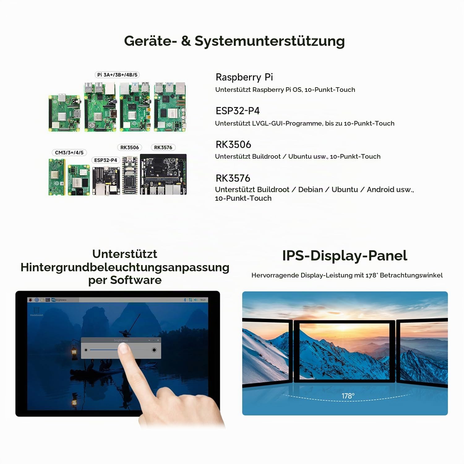 LUCKFOX 8-inch DSI Capacitive Touchscreen for Pi 5 Omni3576/Lyra/ESP32-P4-NANO Series Board 800x1280 IPS Panel 10-Point Touch Ultra-Thin Support Raspberry Pi/RK3576/RK3506