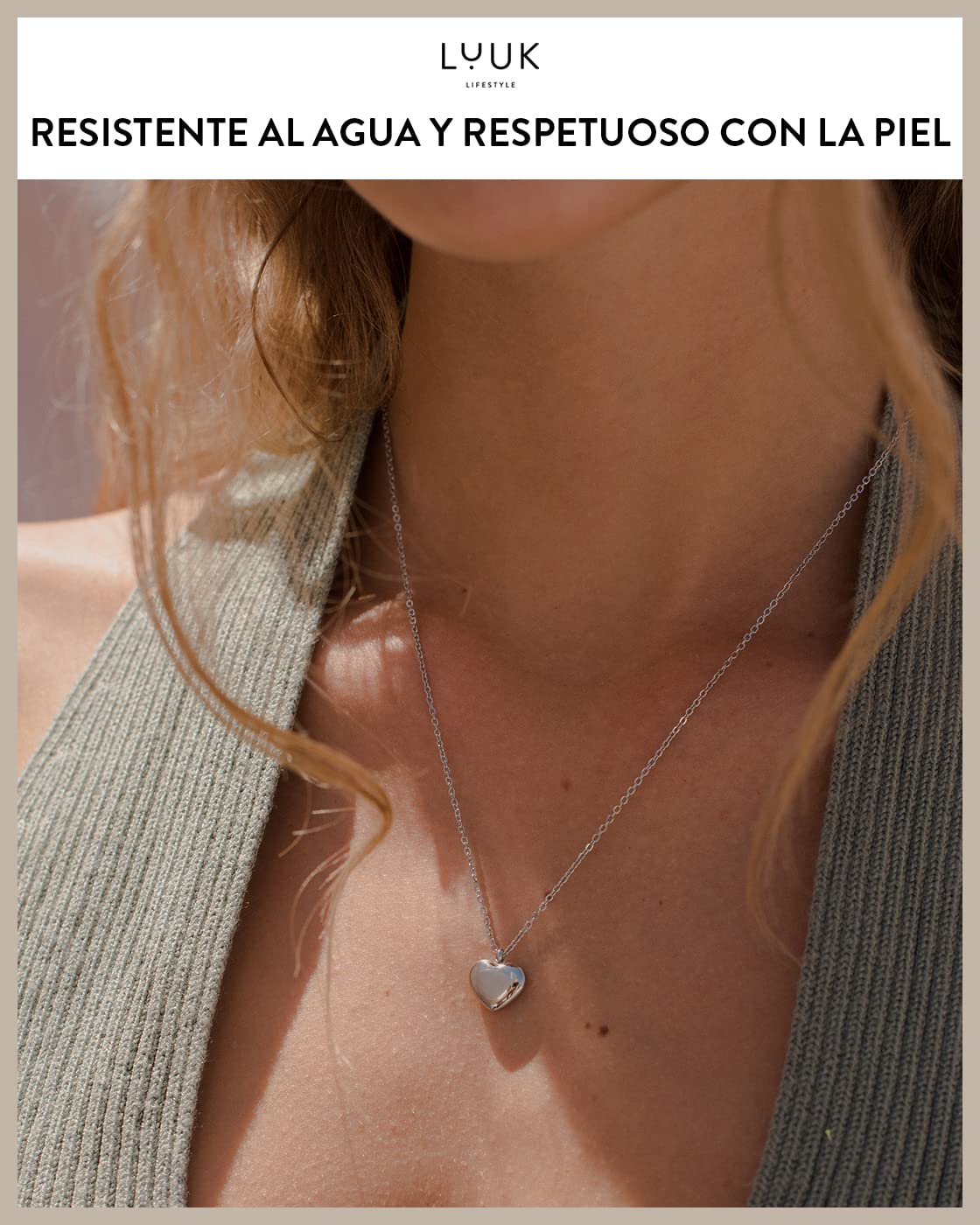LUUK LIFESTYLE Collar con trébol I Estrella I Ancla I Globo Colgante Idea Regalo y Cadena de la Amistad Tarjeta de Mensaje de Amistad Oro Plata y Rosa