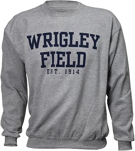 Wrigley Field Est. Grey Core Crew Sweatshirt XX-Large
