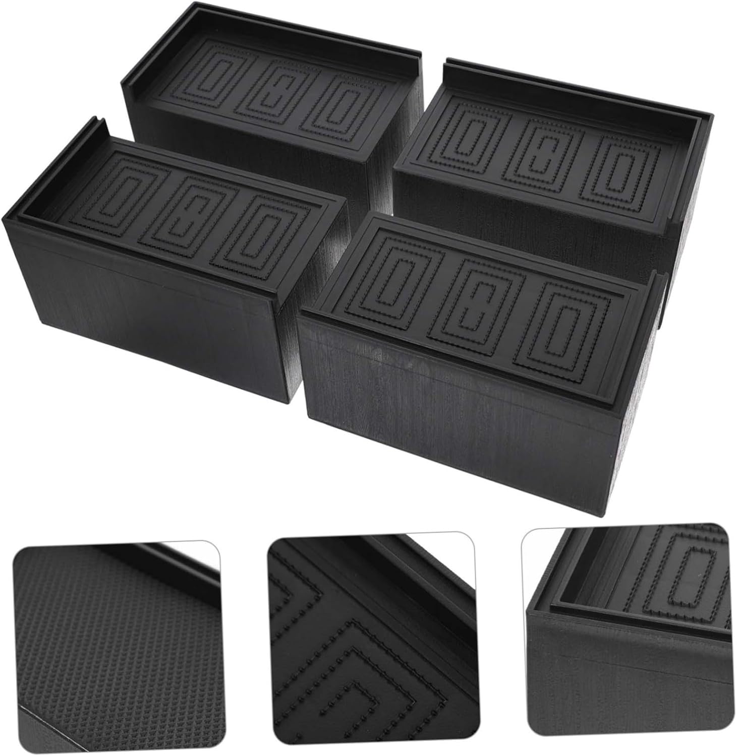 4pcs Furniture Levelers for Sofa Bed and Table Easy to Install Floor Protectors for Hardwood Pads to Prevent Scratches