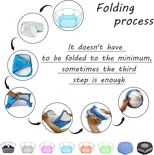 Miniatura 2 de Corralito para animales pequeños, tienda de campaña interactiva abierta y portátil para mascotas, valla para interiores y exteriores, para