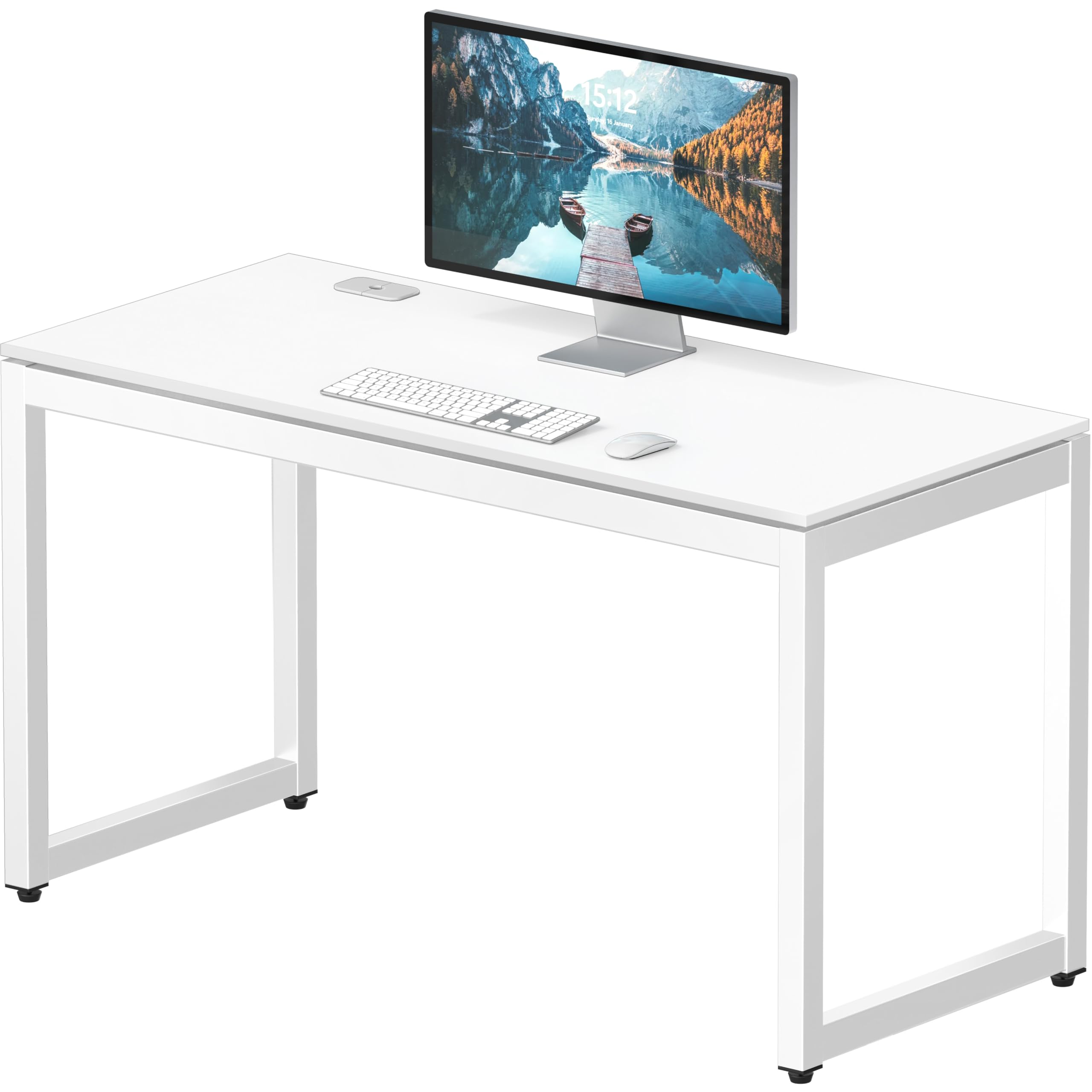 SHW 48-Inch Commercial-Grade Office Computer Desk, White