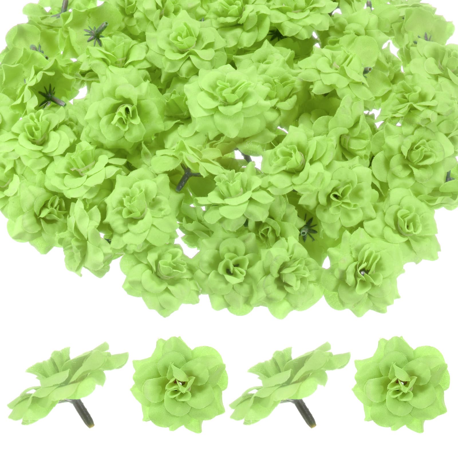 M METERXITY 50-Pack Artificial Roses Heads, Silk Faux Rose Head for Wedding/Bouquet/Flower Wall/DIY Crafts/Party Decoration