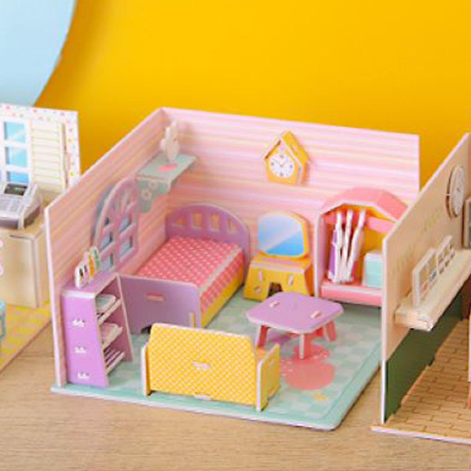 Ensemble de 6 Maquettes de Jouets à Monter Soi-même pour Enfants (comprenant Du Papier et Du Carton Mousse), 6 pièces