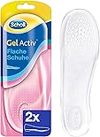 Scholl GelActiv Einlegesohlen für flache, schmale Schuhe von 35-40.5, optimaler Halt und Komfort für flache, schmale Schuhe, 1 Paar