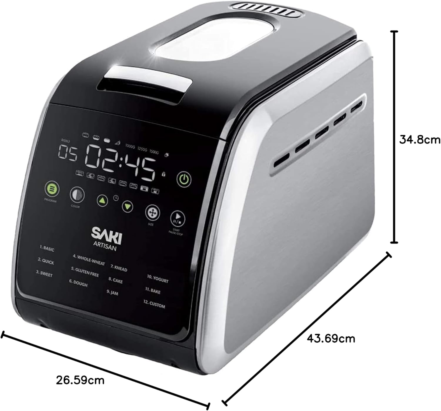 Included accessories for SAKI Bread Maker