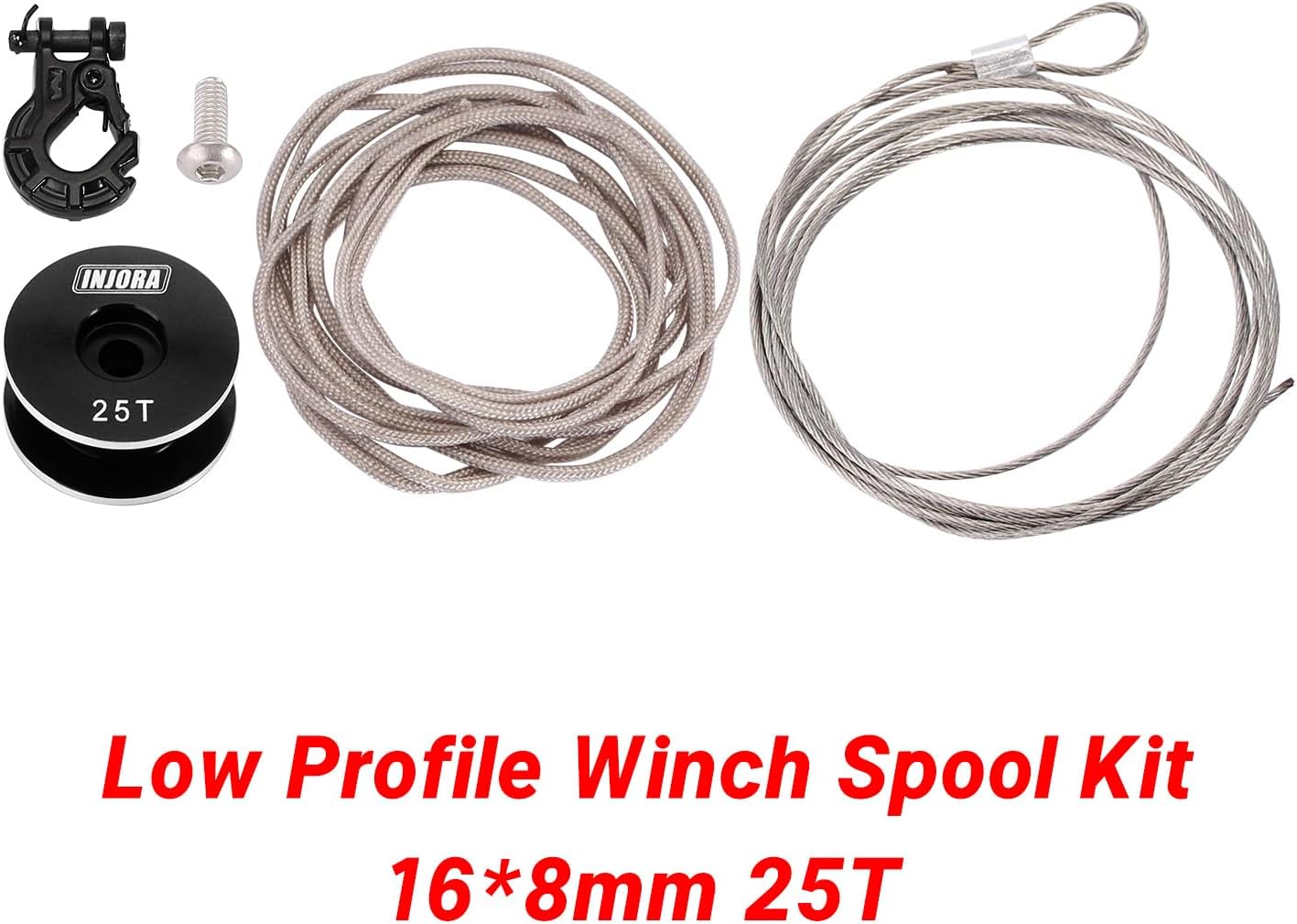 INJORA 25T Servo Winch Spool for RC Crawler Car Boat Model