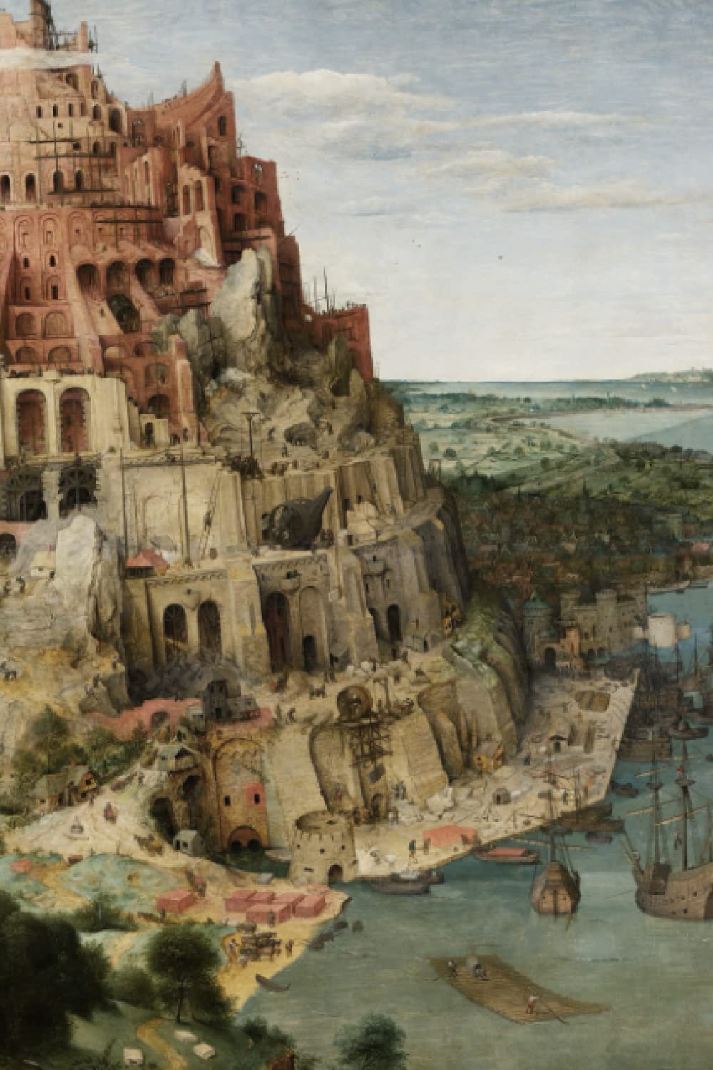 Pieter Bruegel the Elder, The Tower of Babel (Vienna) Notebook Journal: Famous Paintings Notebooks
