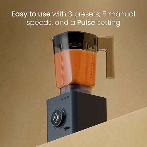 Miniatura 6 de Chefman Obliterator - Batidora de encimera de 48 onzas para batidos, motor de 1380 W para triturar hielo, nueces y frutas congeladas con hoja de