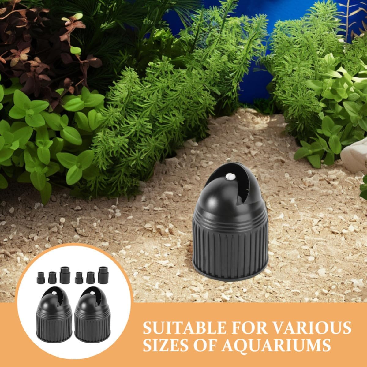 Mipcase 2 Sets Submersible Wave Pump Head for Fish Tank, Powerful Water Circulation Pump with Abs Material, for Freshwater and Saltwater Aquariums, Enhances Realistic Ocean Environment