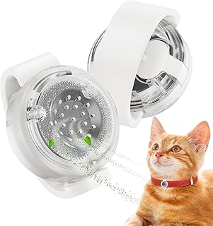 Cat Pheromone Calming Diffuser 2-Pack, Naturally Reduces Anxiety and Stress, Fits Pet Collars, Relieves Aggression and Tension(Pheromones and Refills not Included) (White+White)