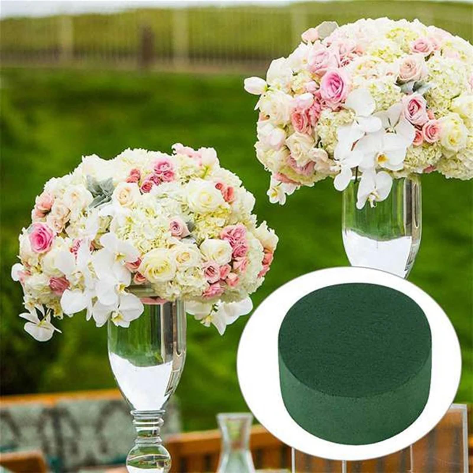 Floral Foam Base Wedding, Pianka kwiatowa 10 szt. Nawa ślubna DIY Craft kompozycja kwiatowa