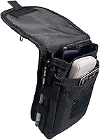 Vista 1 de Dual Cell Phone Holster, Tactical Belt Phone Pouch, Multi-Purpose Cell Phone Holder for Men, Large Smartphone Pouch Waist Bag for Work Hiking