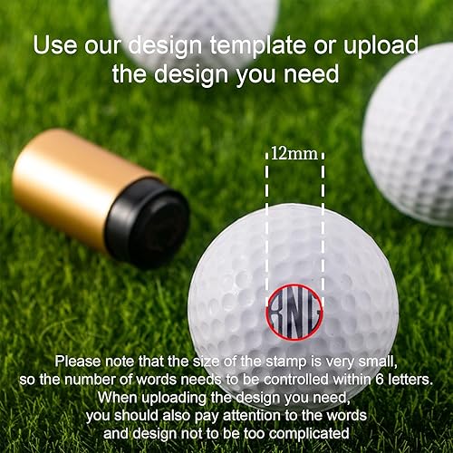 Miniatura 2 de STAMTECH Sello de pelota de golf personalizado añade un toque personal a tu juego de golf con sello de pelota de golf reutilizable personalizado con