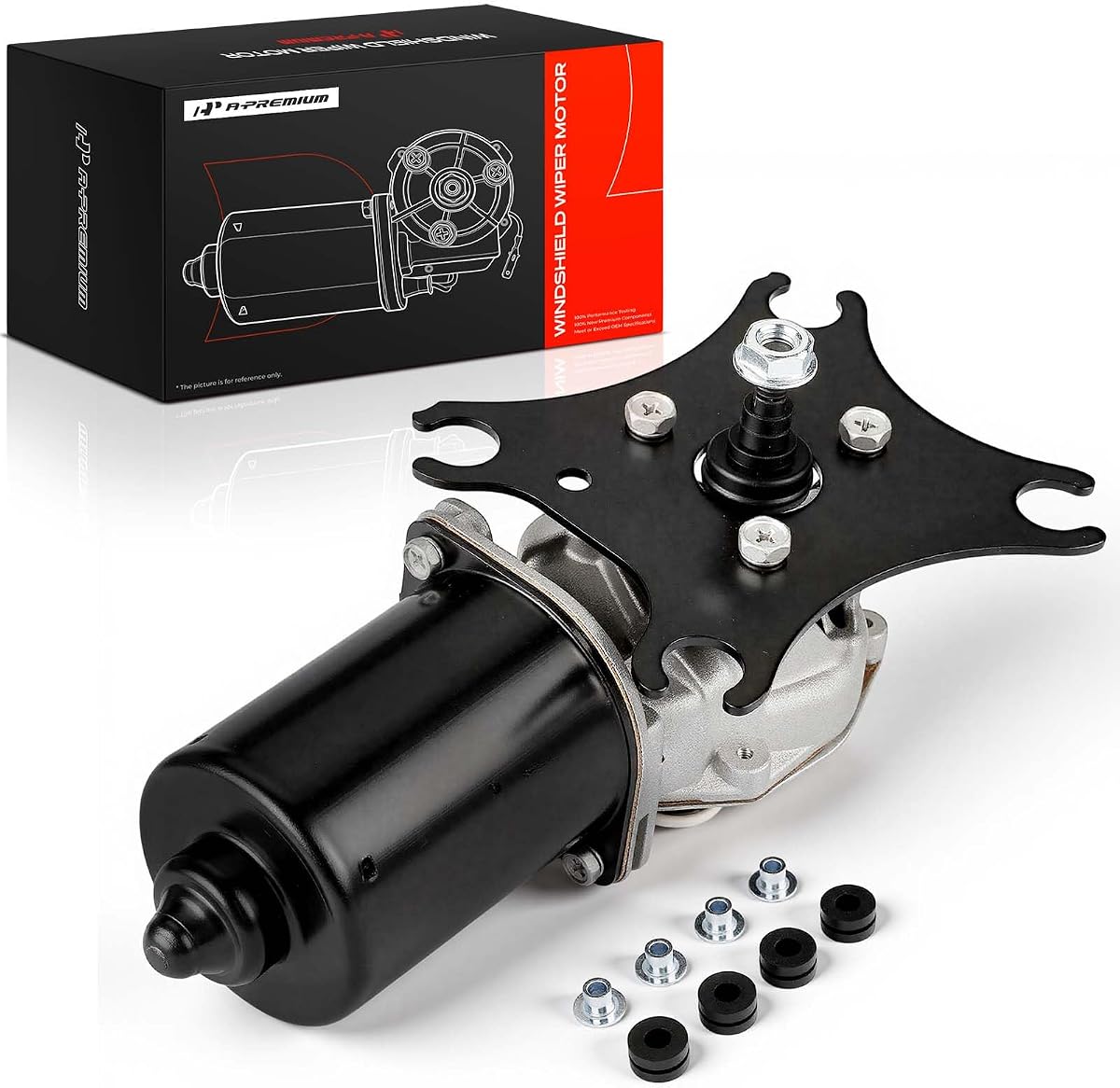Motor de limpiaparabrisas delantero A-Premium con 5 pines | Compatible con Nissan 240SX 1989-1994, Frontier 1998-2000, Maxima 1989-1994, Stanza 1989-1992, Xterra 2000.