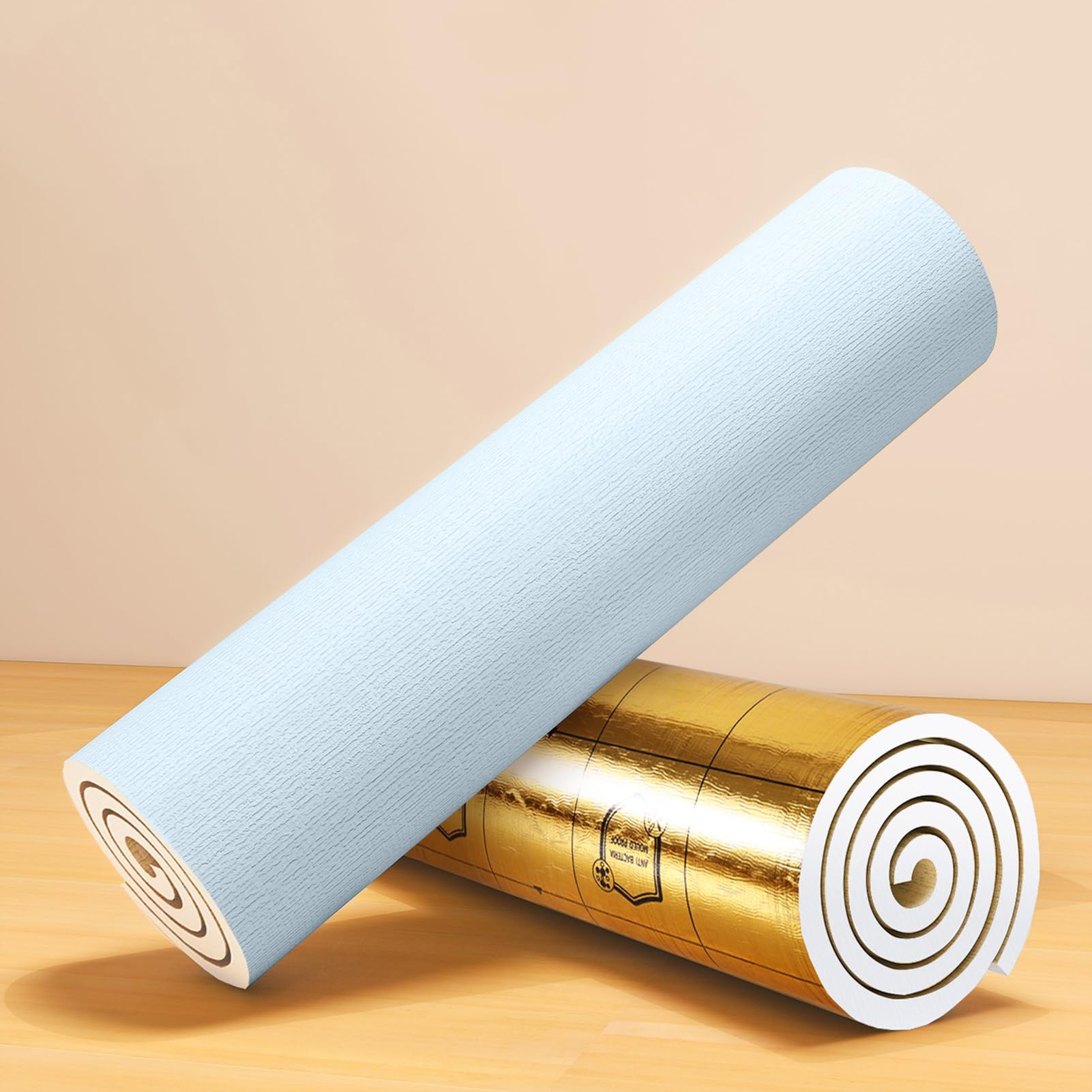 IEOWY Self Adhesive Linen Textured Wallpaper Peel and Stick Thermal Insulation Waterproof XPE Foam Wall Panels for Bedroom Living Room Decor