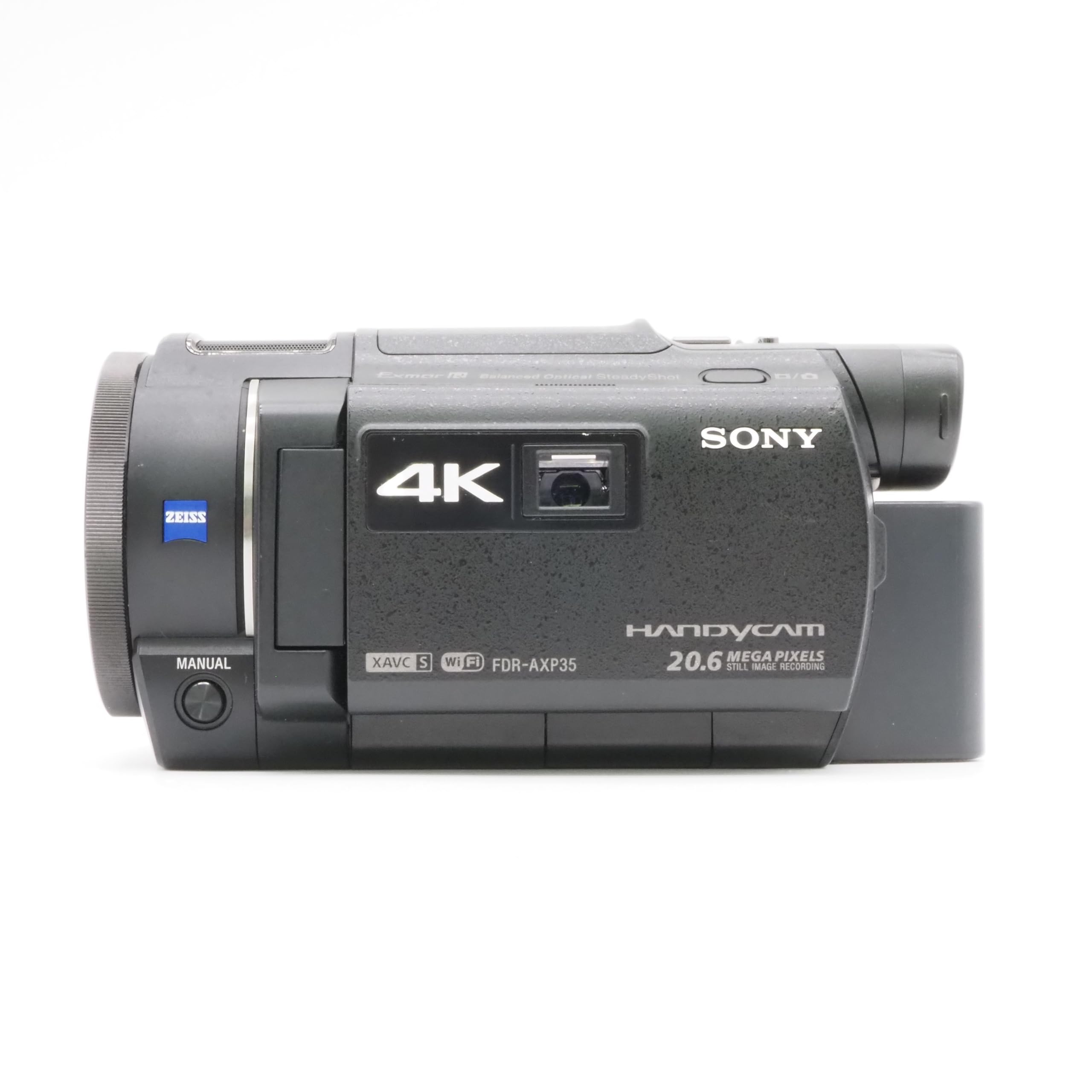 Amazon | SONY 4Kビデオカメラ Handycam FDR-AXP35 ブラック 光学10倍