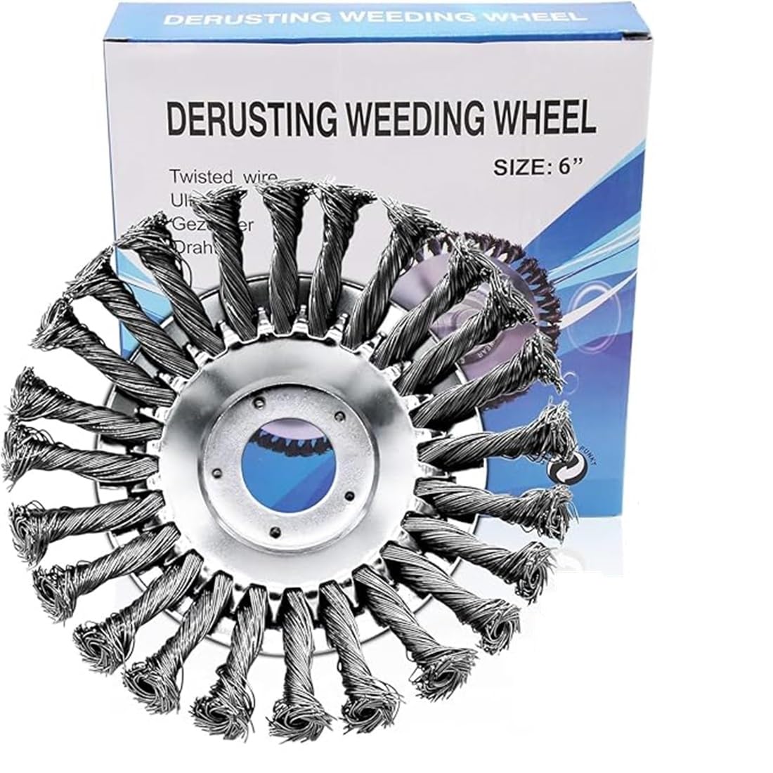 Samnantools Wire Wheel Weed Brush for Grass Cutter – Universal Trimmer Head for Garden, Lawn Mower, and Brush Cutter 8 inch-image-15