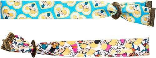 Nickelodeon Joyas oficiales unisex para adultos Arnold And The Squad - Juego de pulseras ajustables Groovez para adultos, multicolor., Poliéster, No