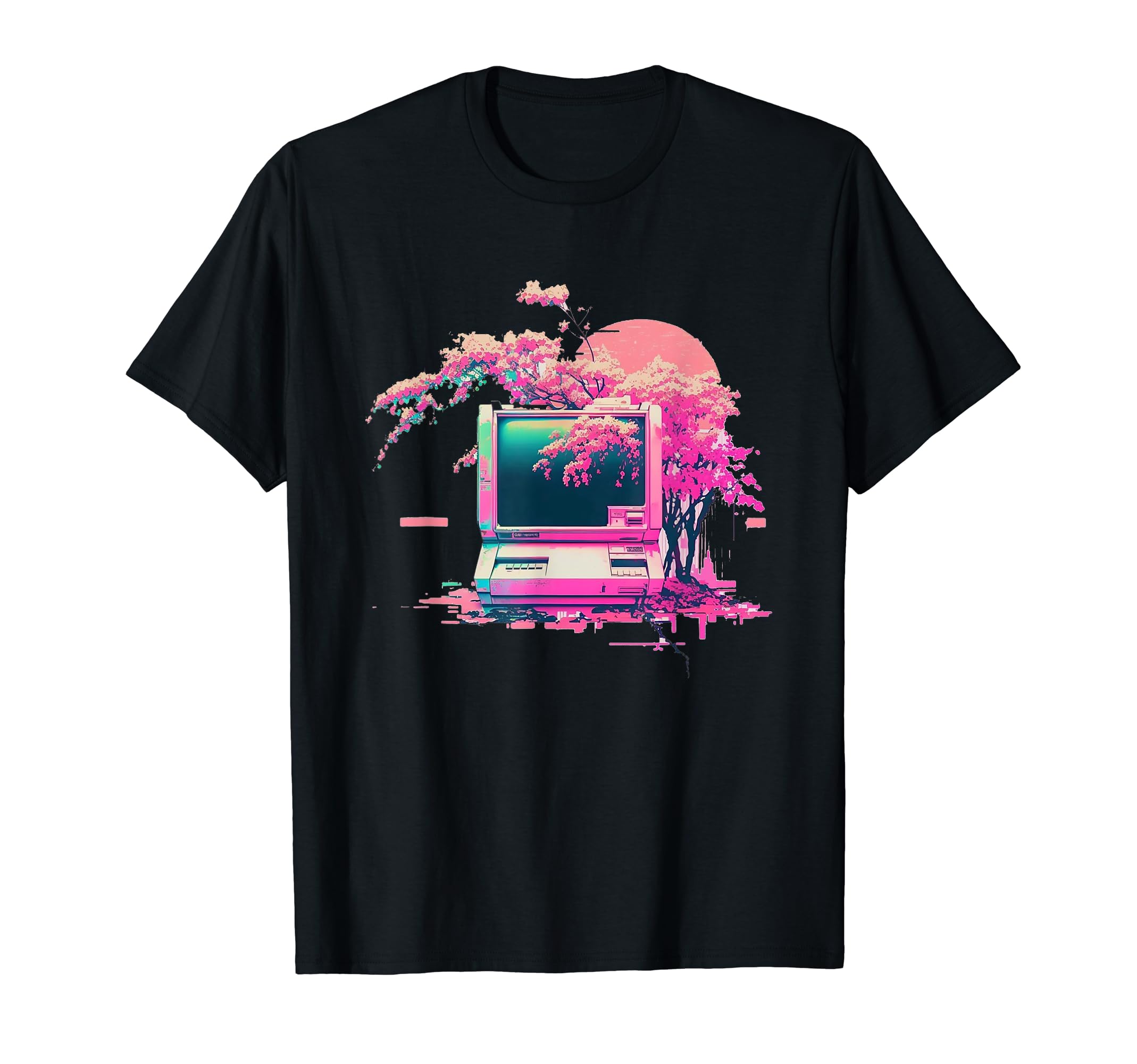 Vaperwave Aesthetic Glitch Retrowave Synthwave T-Shirt
