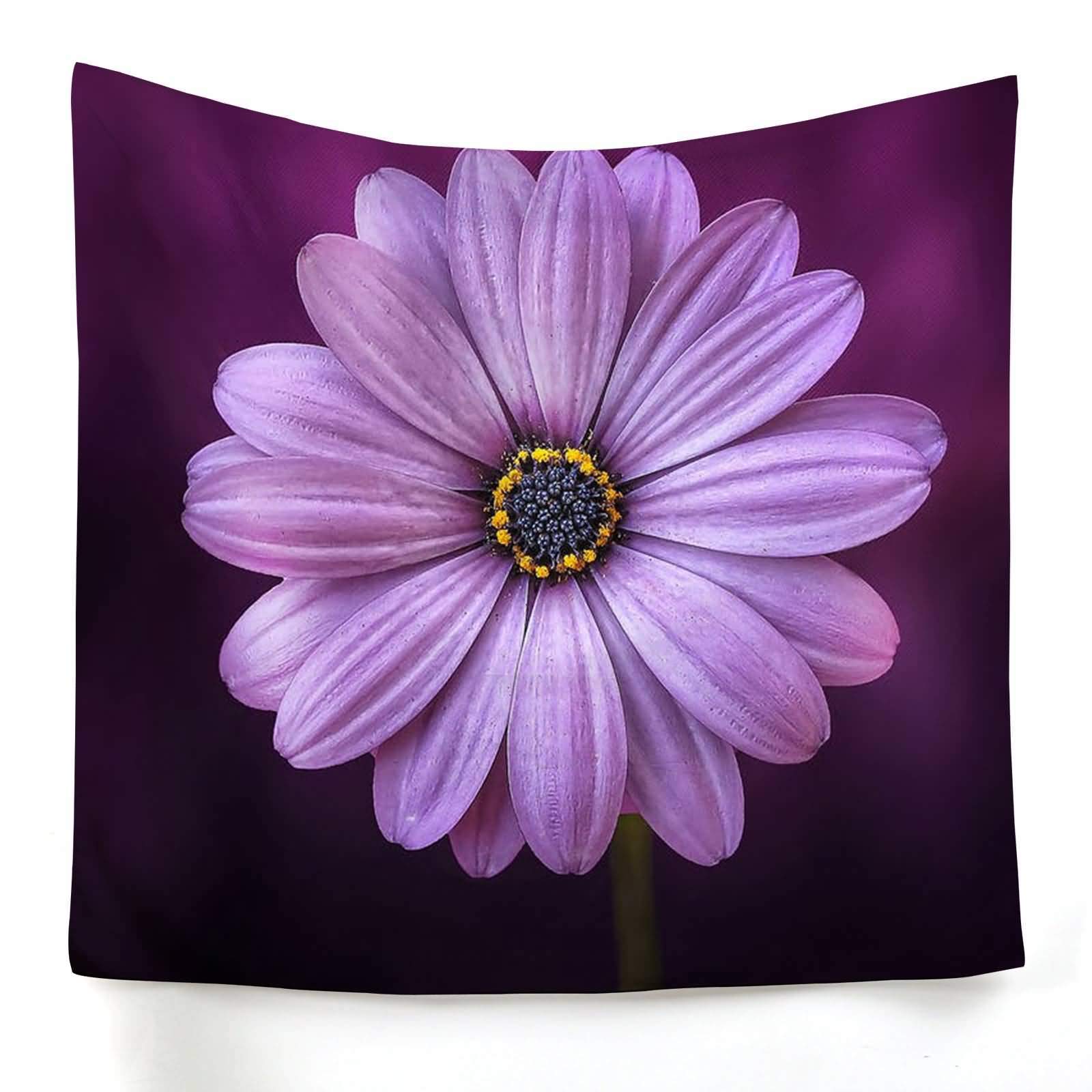 Tapisserie murale toile imprime mode violet haut de gamme