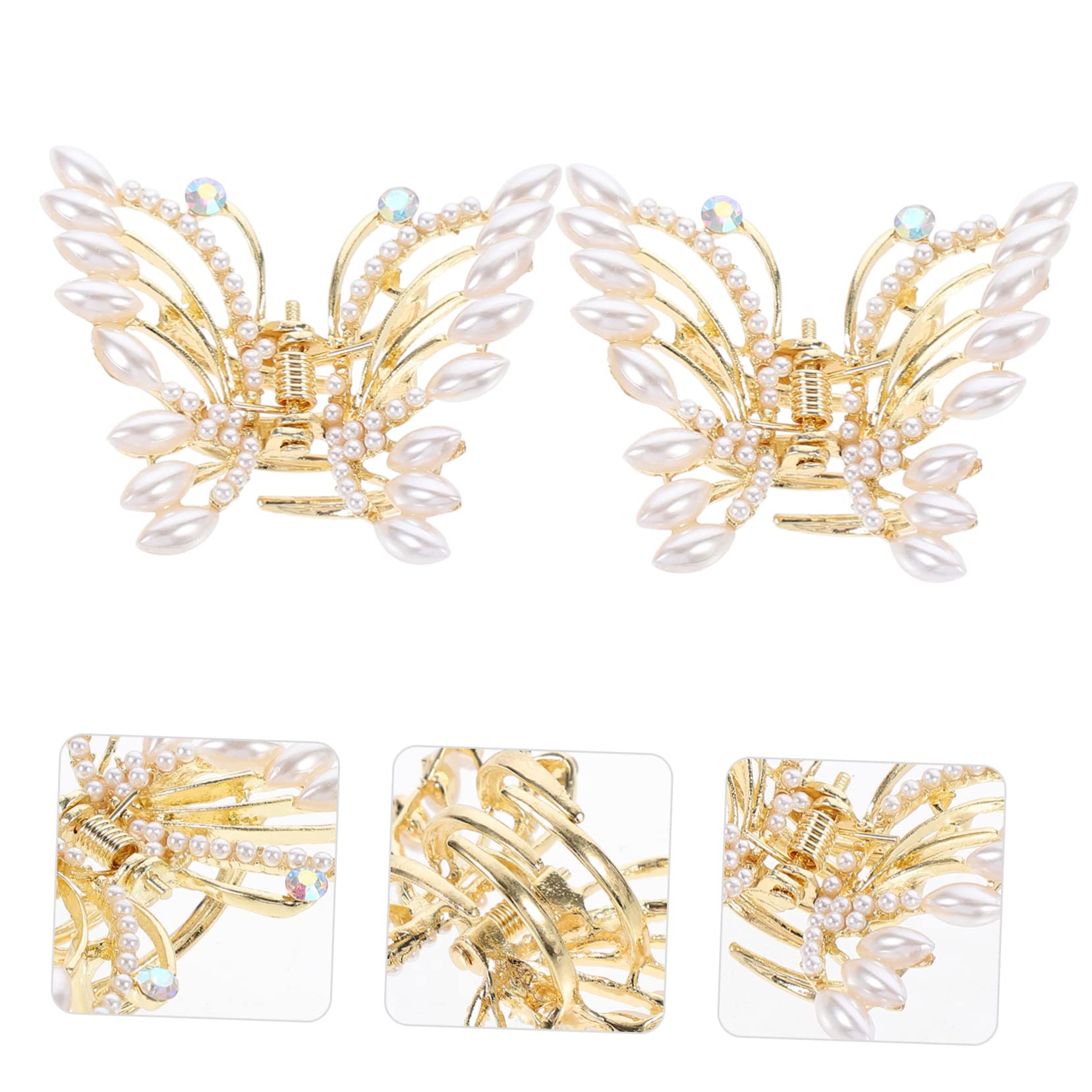 FRCOLOR 6 horquillas para el pelo, pinzas pequeñas para el pelo, tiara, pinza para el pelo, pinza de pinza, pinza para el pelo para mujeres, mini tocado, pinza de garra