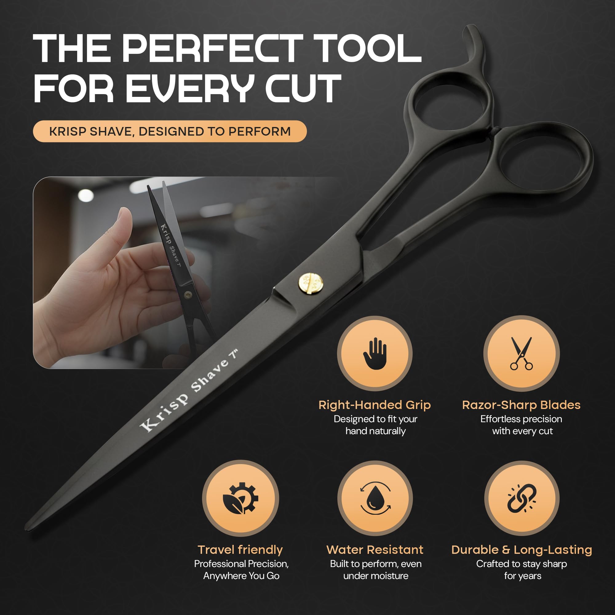 Amazon.com : Professional Hair Cutting Scissors - Krisp Shave