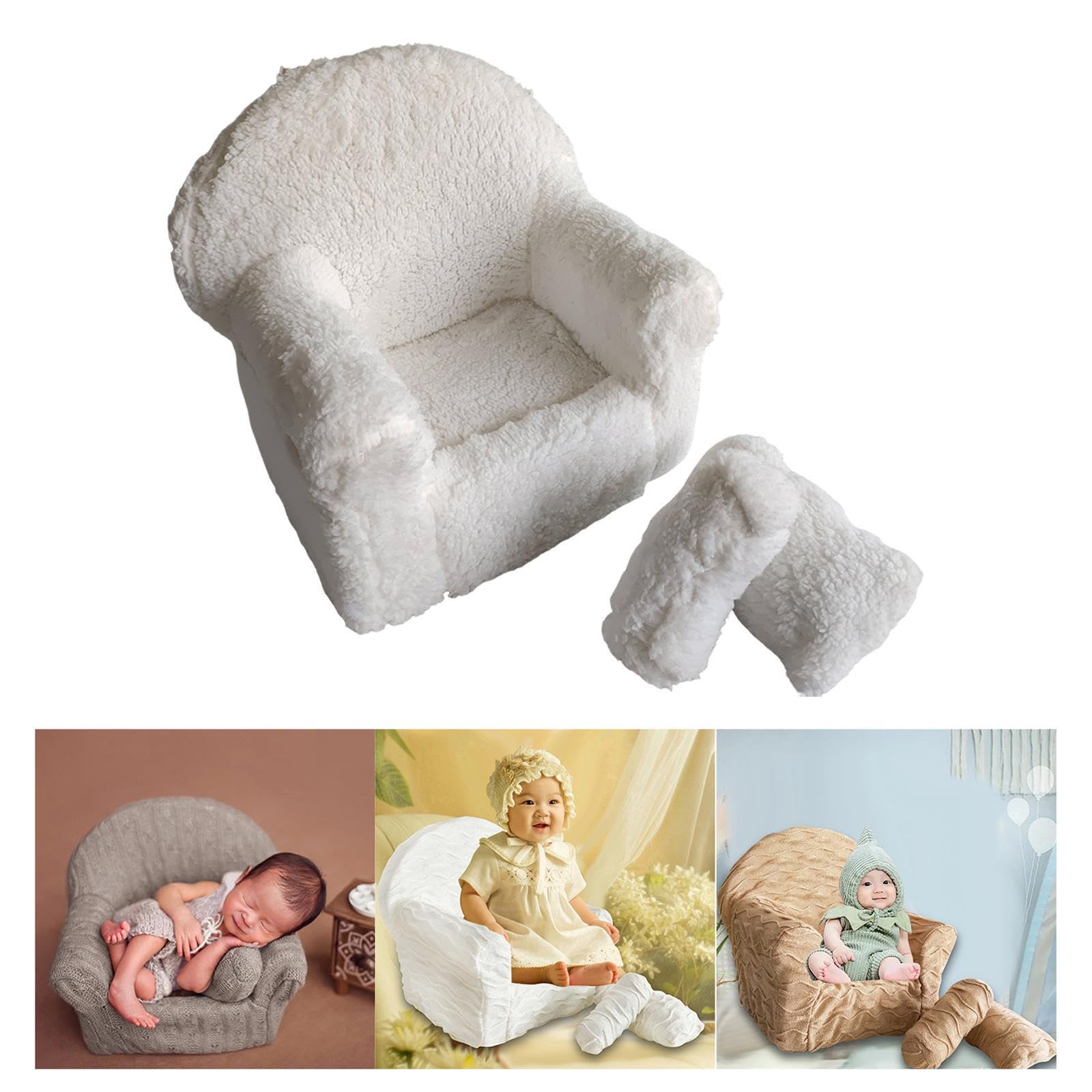 Accessori per la Fotografia di Bambine, Accessori per Studio per Neonati, Cuscini per la Posa Fotografica di Neonati, Set divani Comodi, Morbidi e Bellissimi, Set Cuscini per, Stile B