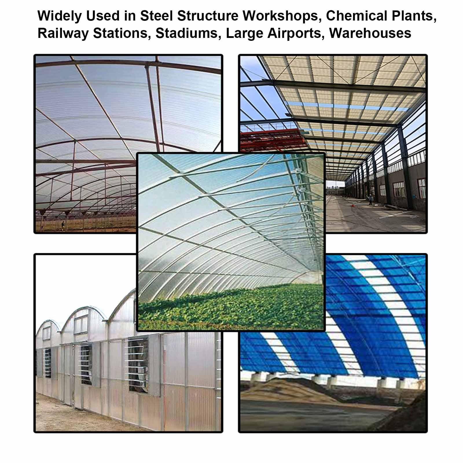 2x Placa Ondulada, Panel para Tejado Transparente, 1,50 mm Chapa Tejado Exterior, Placa de Iluminación Natural, Hojas de Techo Corrugado, Impermeable(35x71in/90x180cm)