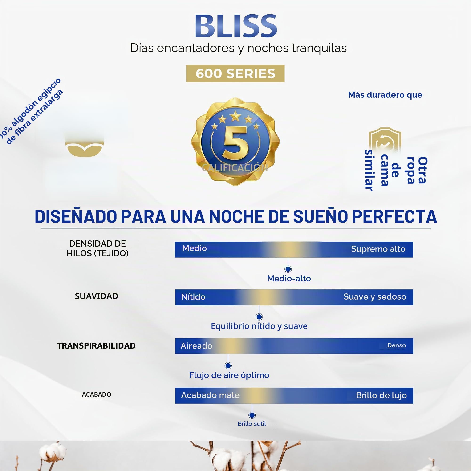 Juego de sábanas de algodón egipcio de 600 hilos, sábanas refrescantes de lujo para personas que duermen con calor, tejido satinado, estilo hotel, bolsillo profundo, sábanas planas y fundas de