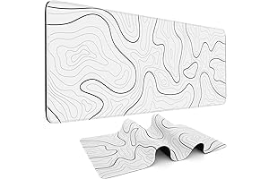 White and Black Mouse Pad Gaming Mousepad