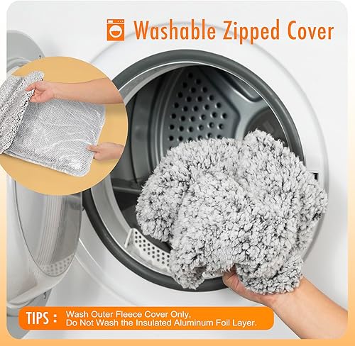 Miniatura 6 de Cama autocalentable para mascotas para gatos y perros, alfombrilla térmica para mascotas, almohadilla térmica de doble capa mejorada 2.0 de lámina