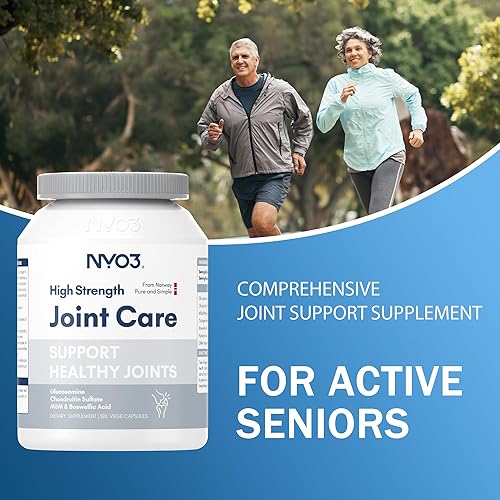 Miniatura 8 de NYO3 Glucosamina 1500mg con condroitina MSM 120 cápsulas de péptido de colágeno  Suplemento de apoyo articular, suministro de 30 días para la salud