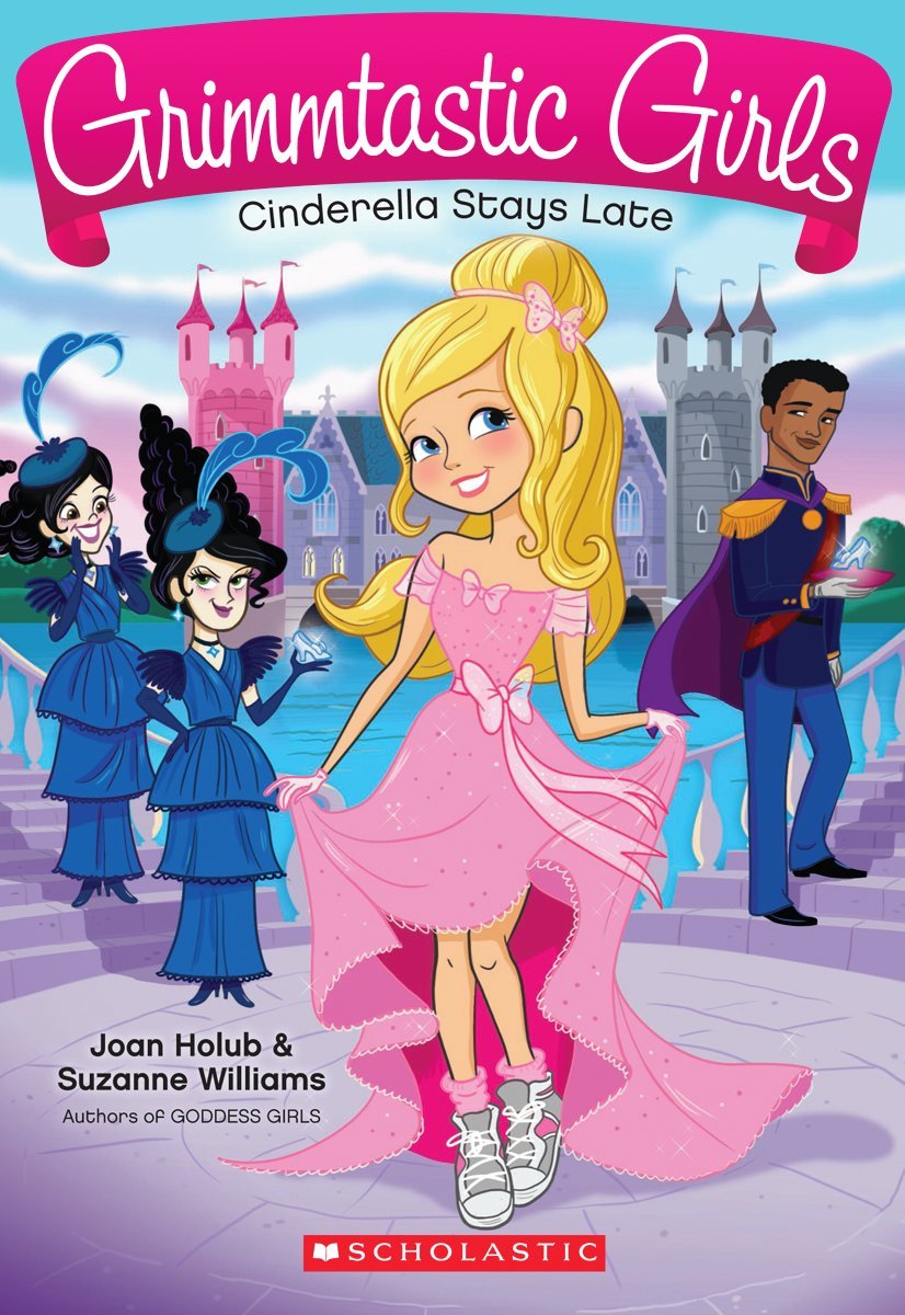 Cover of Cinderella Stays Late (Grimmtastic Girls)