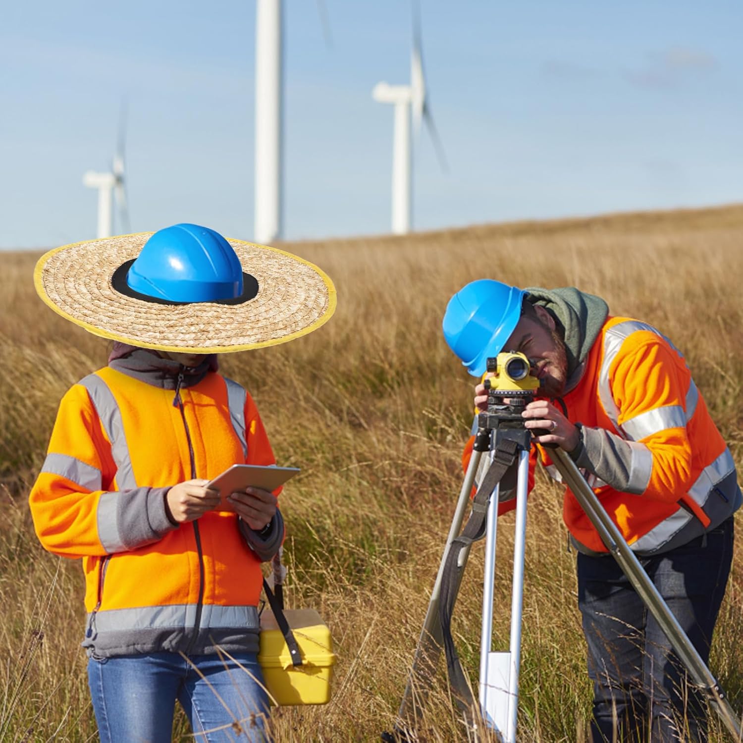 Gatuida Hard Hat Visor Full Brim Construction Hat Cover Sun Visor Replacement for Hard Hat Accessories Straw Shade Curtain Sun Protection for Sombrero