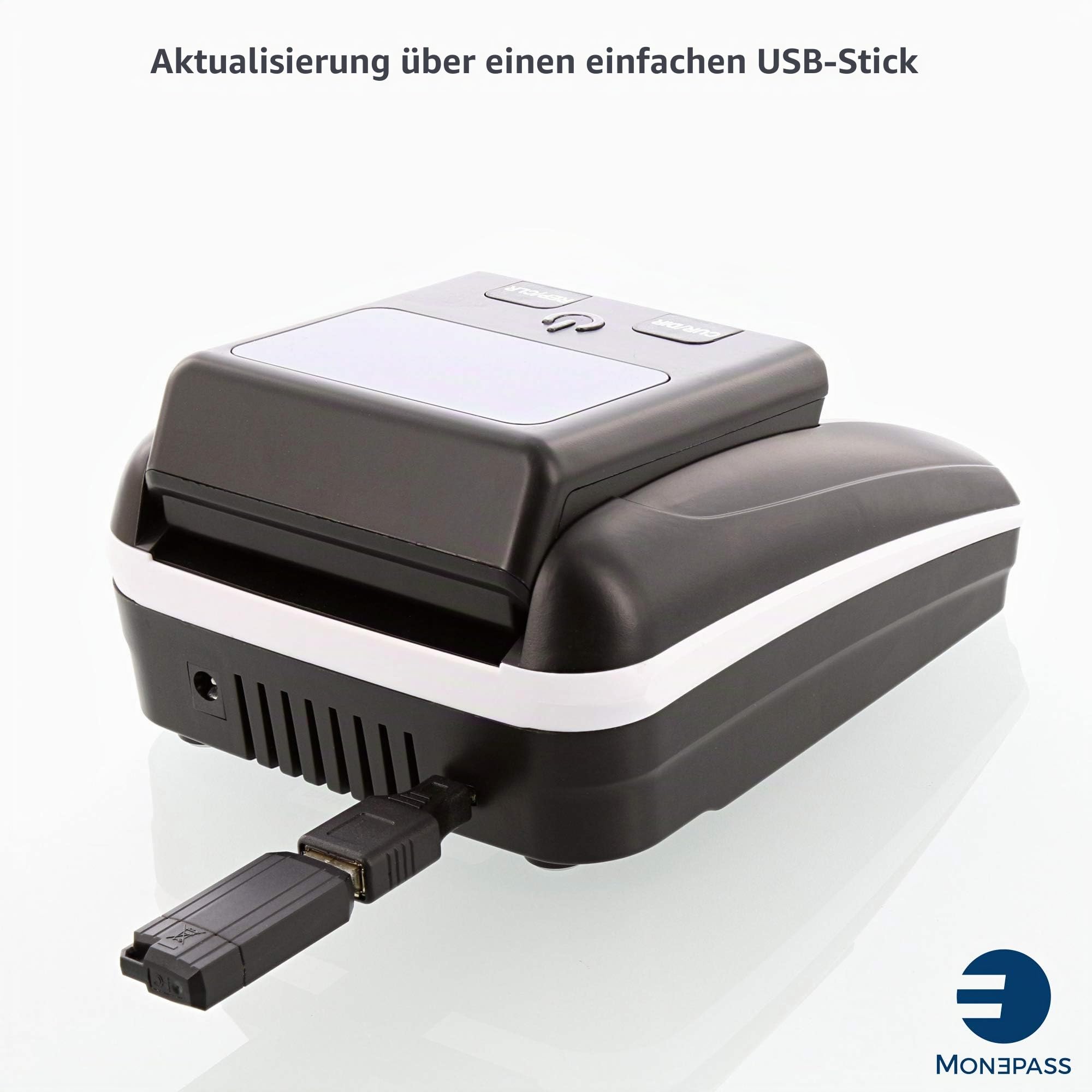 Monepass D5X – Automatischer Geldscheinprüfer mit 5 Erkennungssystemen und einer 100 % Zuverlässigkeit (offizieller EZB-Test) – Einführung von Mehrweg-Scheinen (4)
