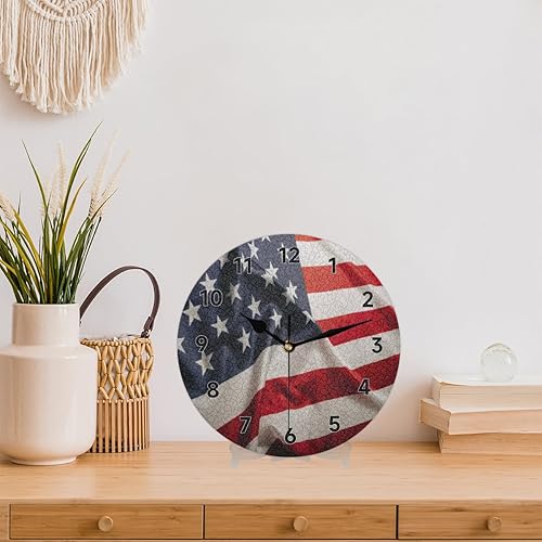 Miniatura 9 de Reloj de pared retro de viaje que funciona con pilas, silencioso, sin tictac, moderno, decoración para sala de estar, hogar, oficina, dormitorio,