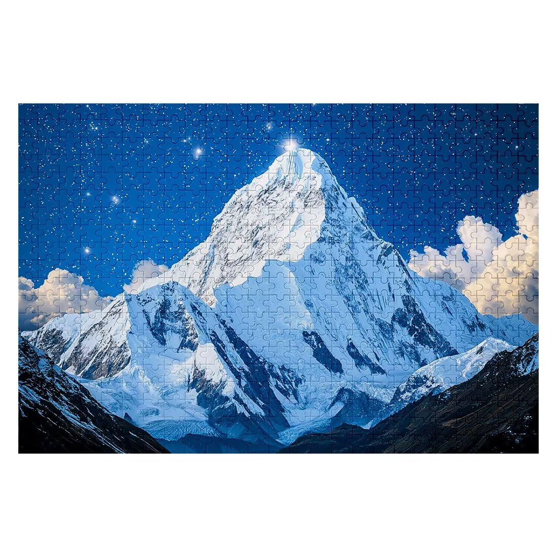 1000 sztuk puzzli dla dorosłych, gwiaździsta noc dla dorosłych 1000, niemożliwe puzzle, klasyczne, wymagające gry edukacyjne, drewniane puzzle dla rodzin, motyw dekoracyjny: góra, 2266