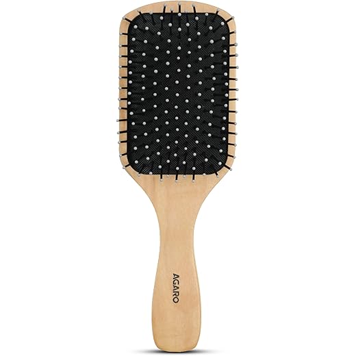 AGARO Wooden Paddle Hair Brush