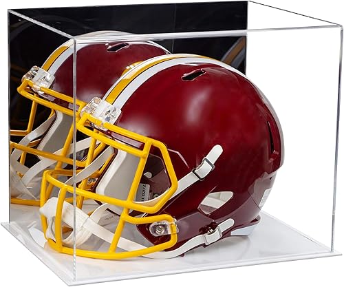 Vista 148 de Better Display Cases Versátil vitrina de acrílico transparente - Caja rectangular grande con base blanca 18" x 12" x 3" (BK09)