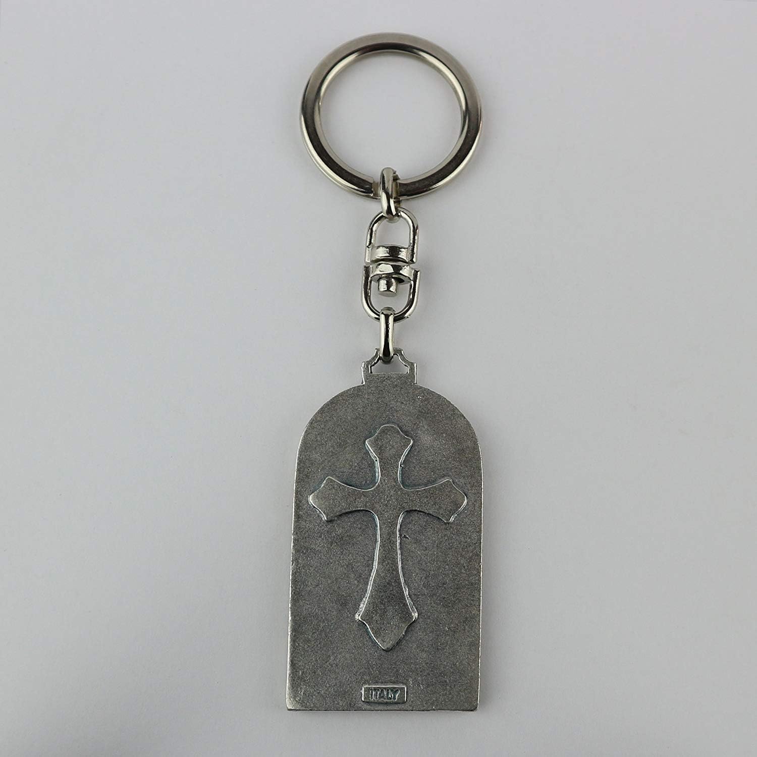Eurofusioni Silver Plated Keyring with Image Miraculous Madonna, 55 x 30 mm - Image 5