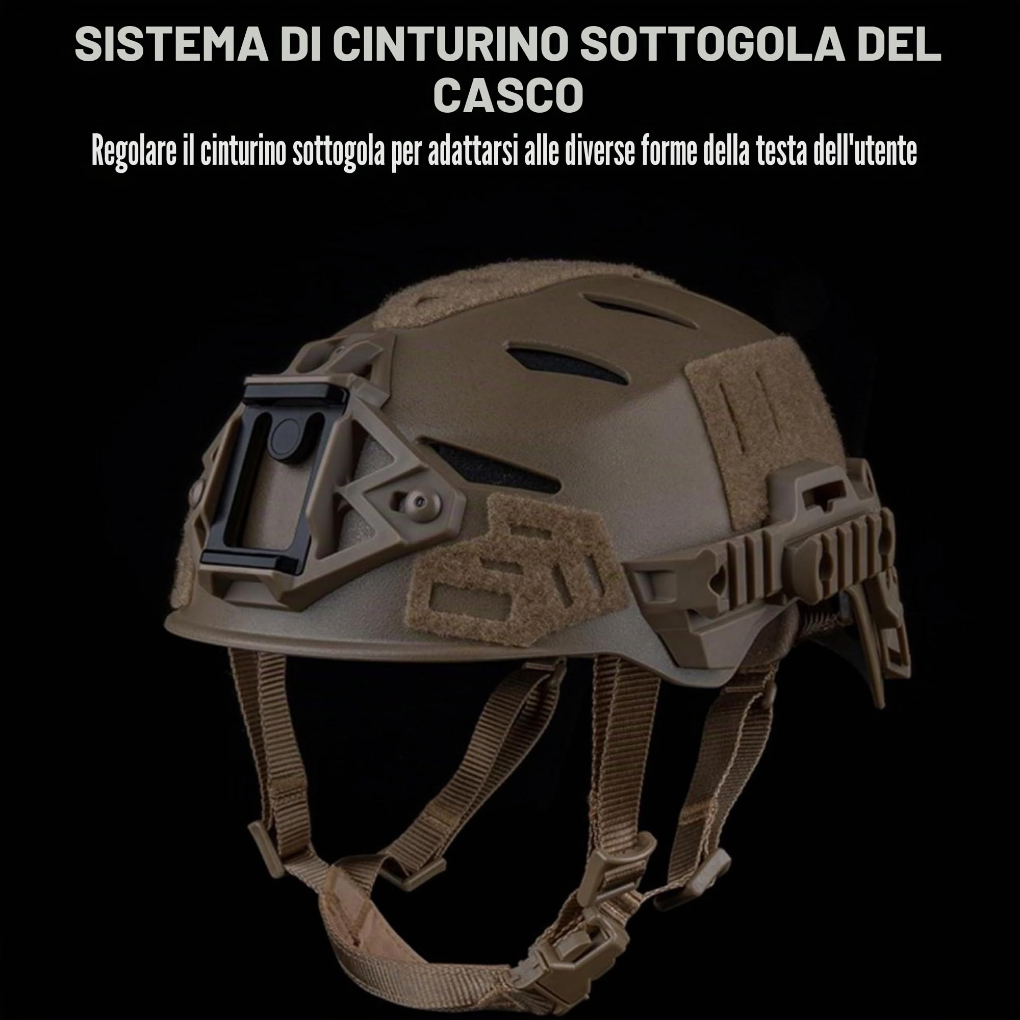 Casco tattico W.endy 3.0 versione semplificata, casco protettivo da softair per addestramento al combattimento e caccia, attrezzatura sportiva per esterni