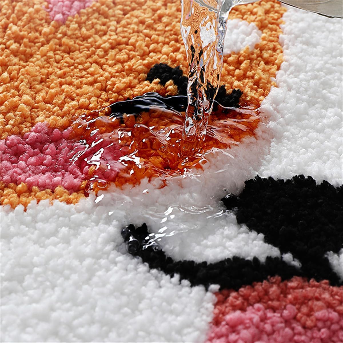 Ankah Dog Series Bath Rug, Cute Shiba and Corgi Animal Collection, Soft Shaggy Plush, Non-Slip, Highly Absorbent, Machine Washable Carpet for Bathroom Decor, Shower Use, 19.7" x 31.5", Corgis