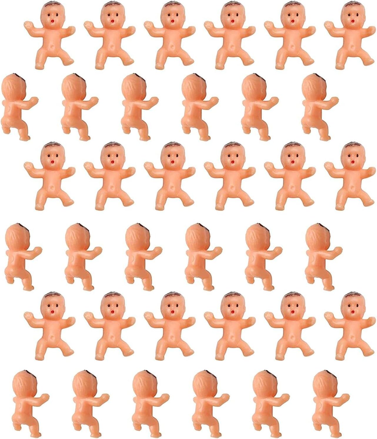 36pcs Mini Plastic Babies for Baby Shower, ice Cube Game, Party Decorations, Baby Toys