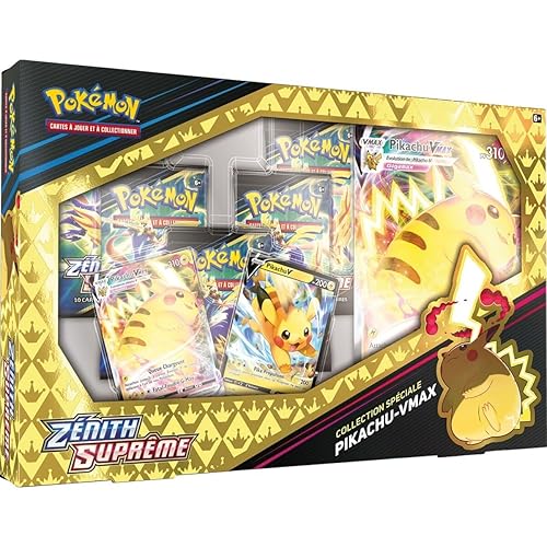 Pokemon | Coffret Collection Spéciale Zénith Suprême (EB12.5) : Pikachu VMAX | Jeu de société | Cartes à Collectionner | A partir de 6 Ans - Version Française