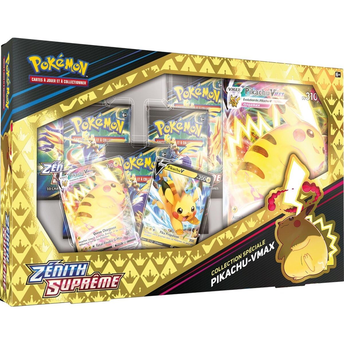 Pokemon | Cofanetto Collezione Speciale Zénith Supreme (EB12.5): Pikachu VMAX | Gioco da tavolo | Carte da Collezionare | a partire dai 6 anni - Versione Francese