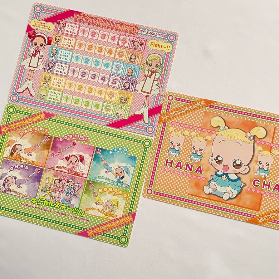 Amazon.co.jp: も?っと おジャ魔女どれみ ジャンボシールダス 01 02 04