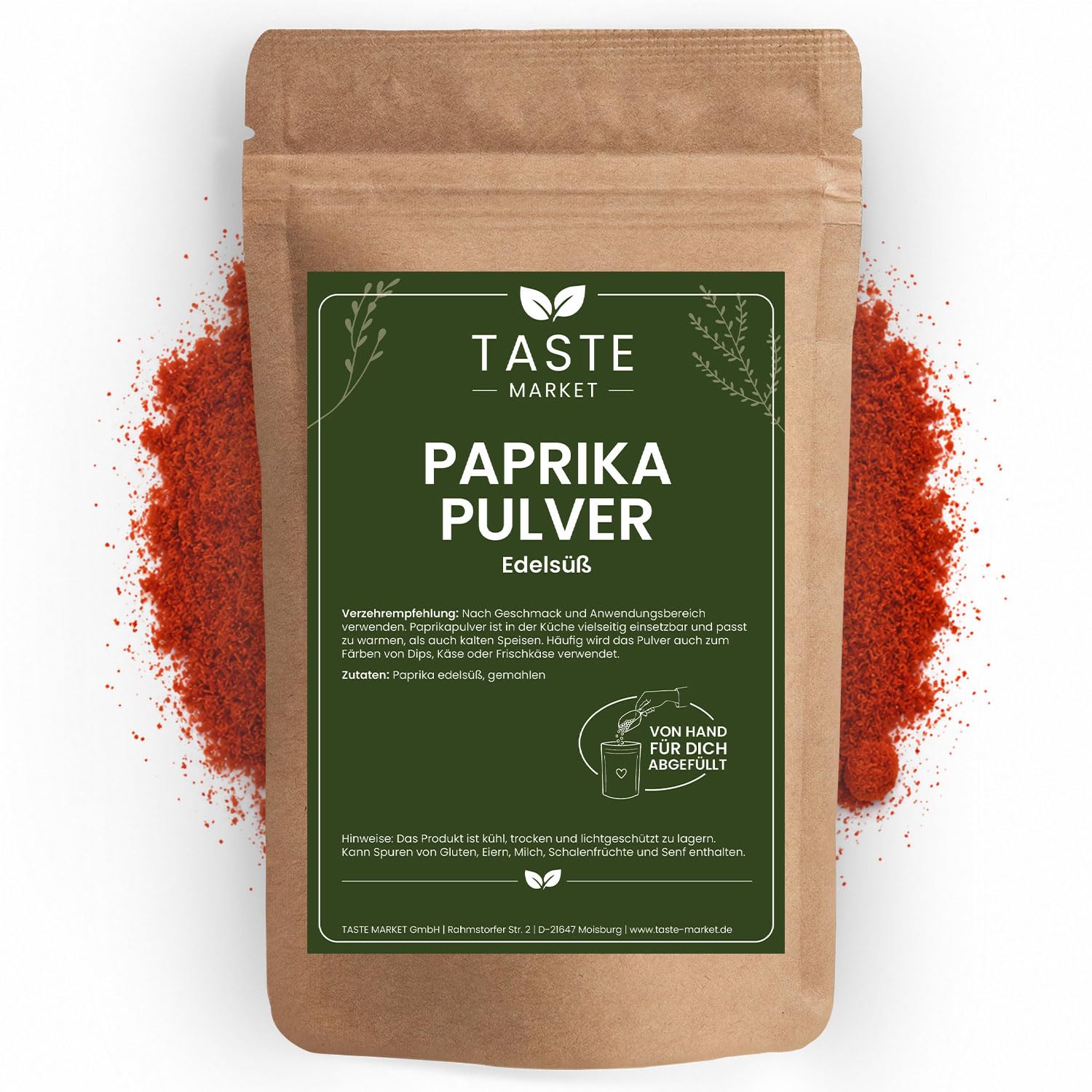 10 kg Paprika Pulver edelsüß | 120 ASTA | Paprika Pulver 100% Qualität | Delikatess Paprika