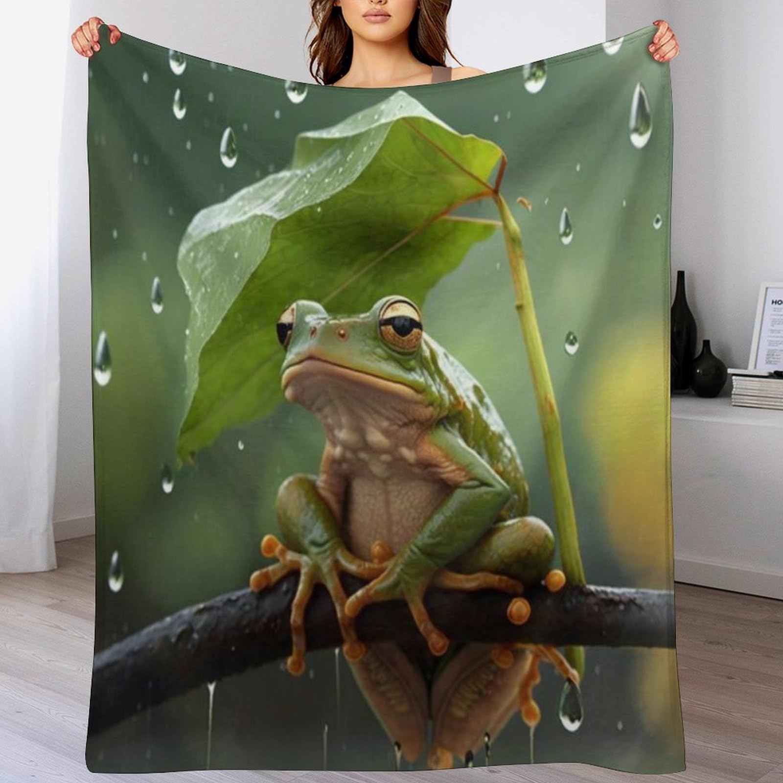Couverture de Luxe à Chaud en Flannel Grenouille Haute Qualité
