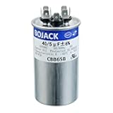 40+5uF 40/5MFD ±6% 370V CBB65 Dual Run Circular Start Capacitor for AC Motor Run or Fan Start or Condenser Straight